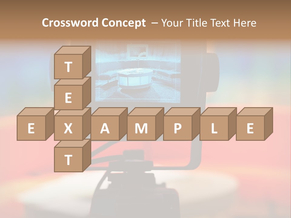 Video Camera Viewfinder PowerPoint Template