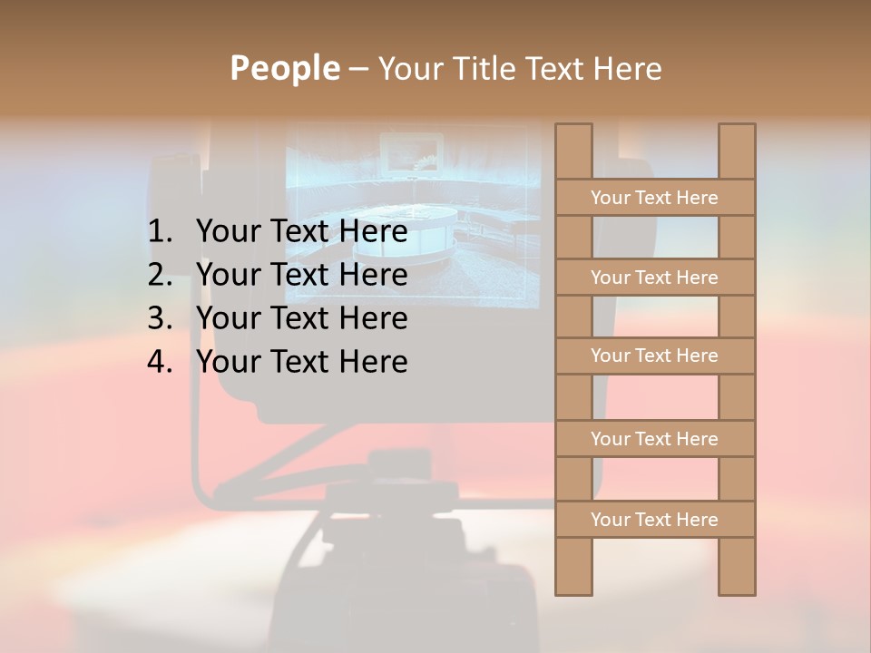 Video Camera Viewfinder PowerPoint Template
