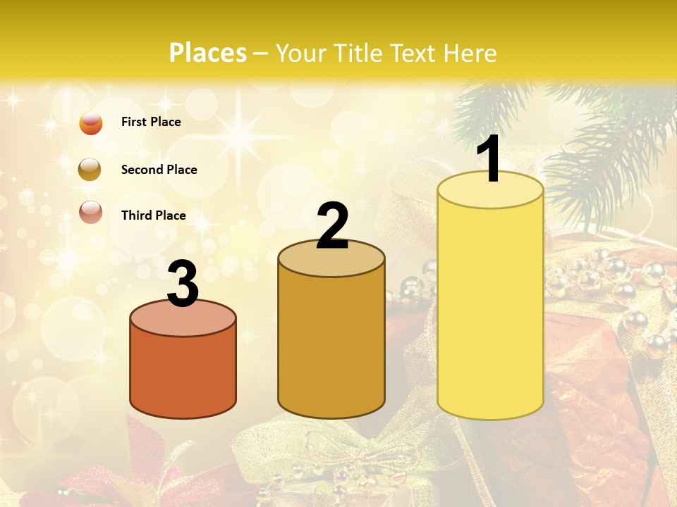 Christmas Presents Background PowerPoint Template