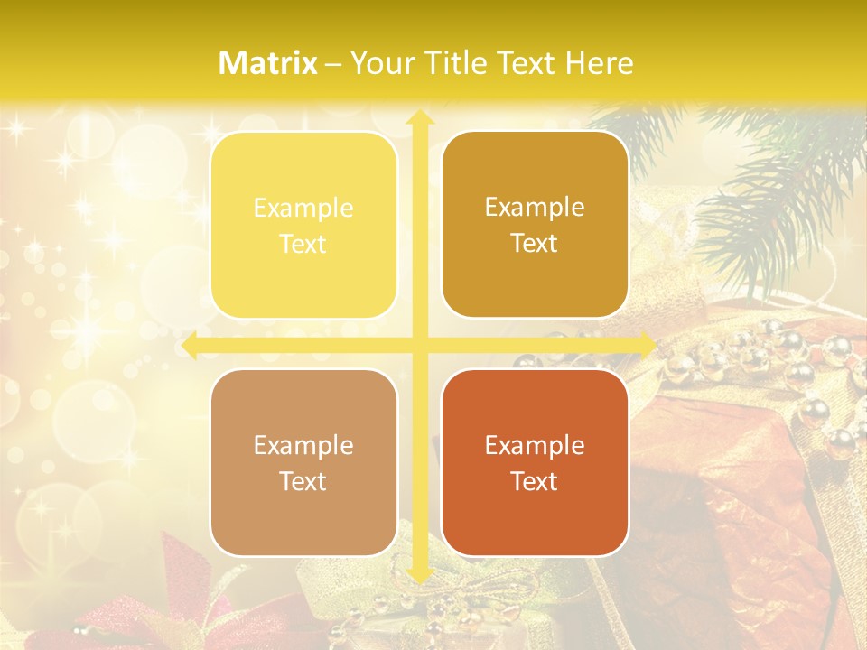 Christmas Presents Background PowerPoint Template