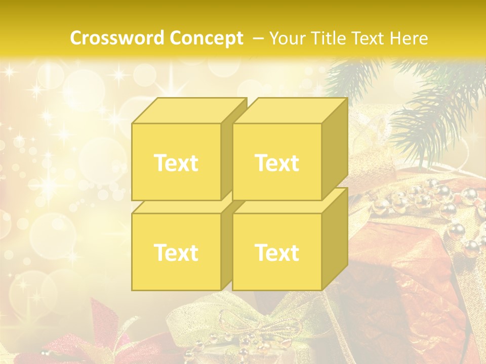 Christmas Presents Background PowerPoint Template