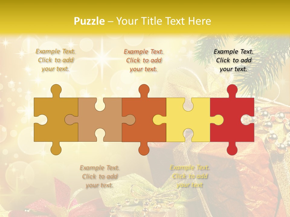 Christmas Presents Background PowerPoint Template