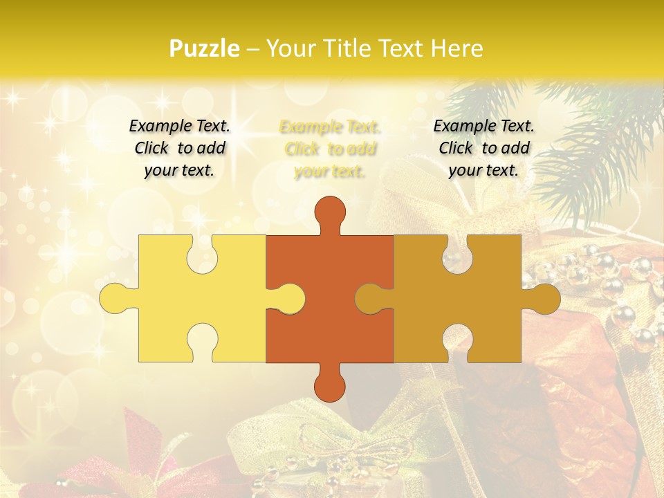 Christmas Presents Background PowerPoint Template