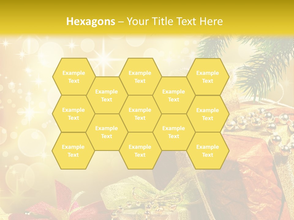 Christmas Presents Background PowerPoint Template