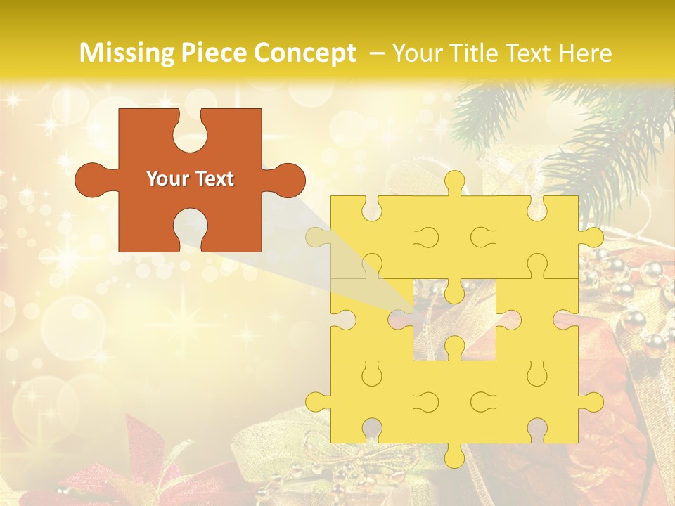 Christmas Presents Background PowerPoint Template