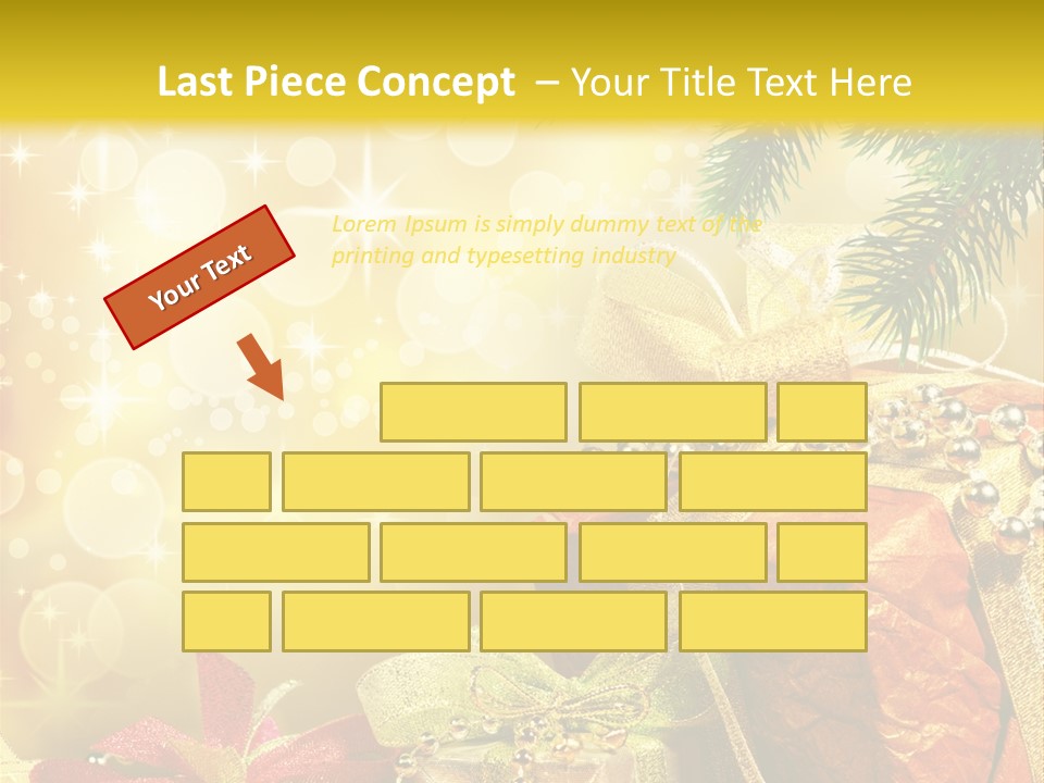 Christmas Presents Background PowerPoint Template