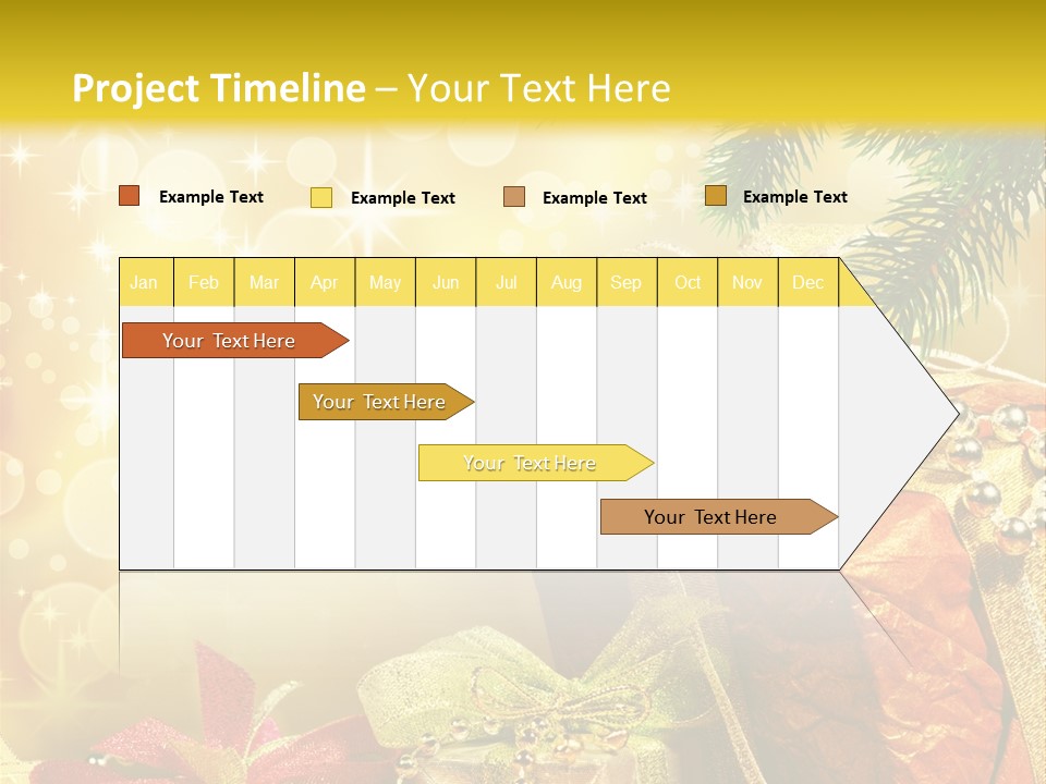 Christmas Presents Background PowerPoint Template