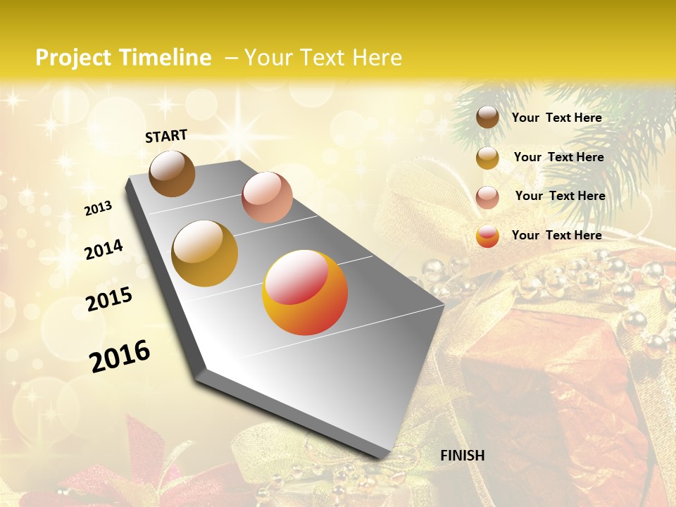 Christmas Presents Background PowerPoint Template