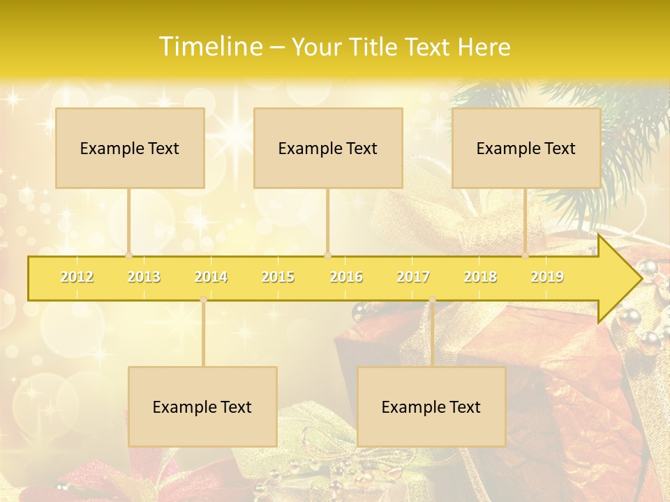 Christmas Presents Background PowerPoint Template