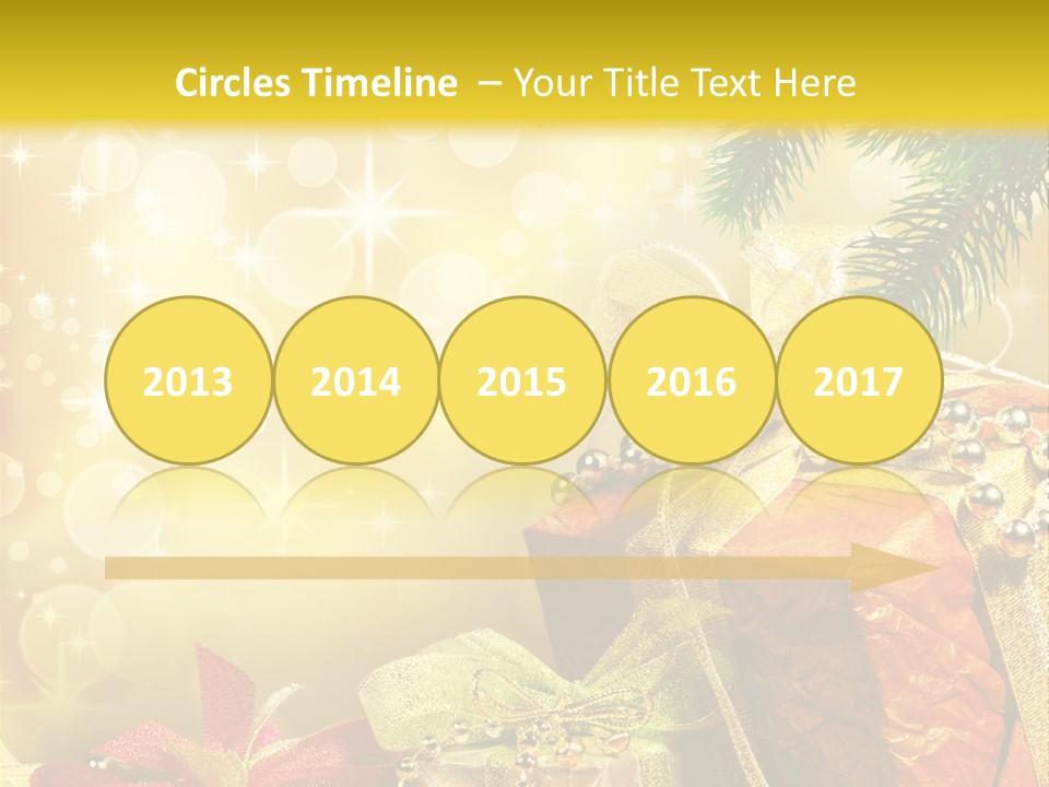 Christmas Presents Background PowerPoint Template