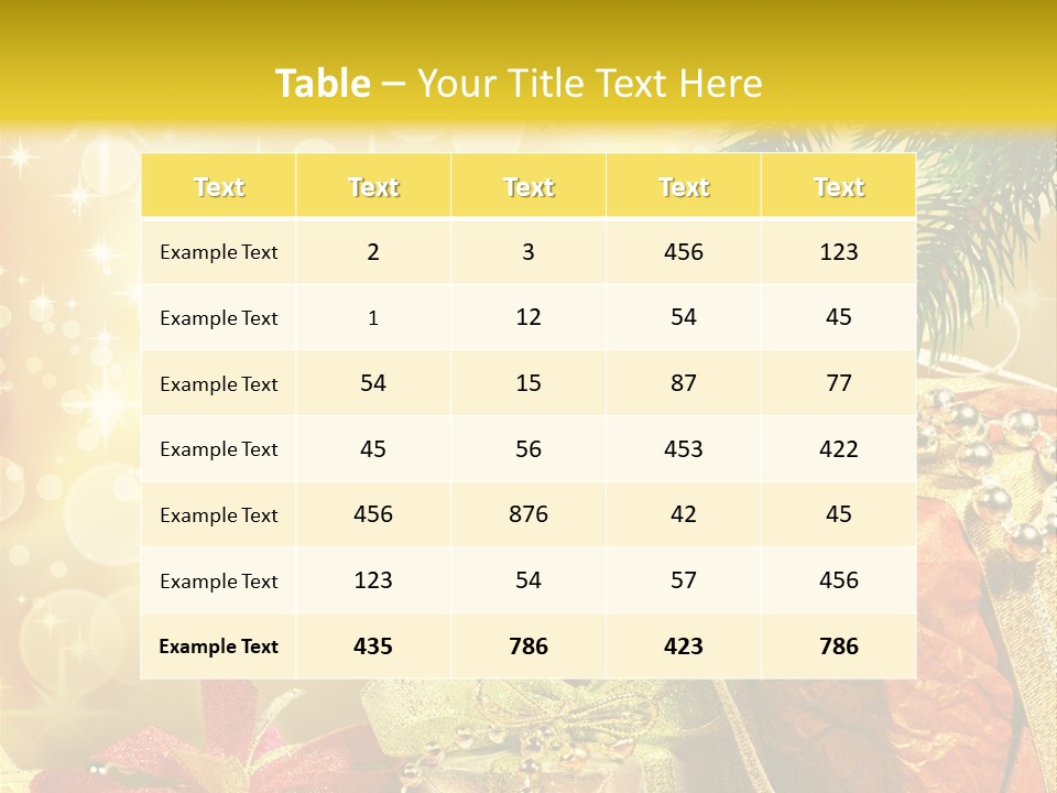 Christmas Presents Background PowerPoint Template