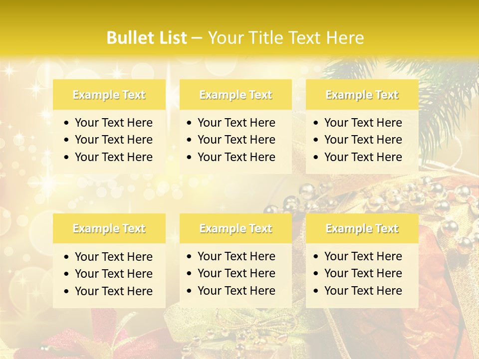 Christmas Presents Background PowerPoint Template