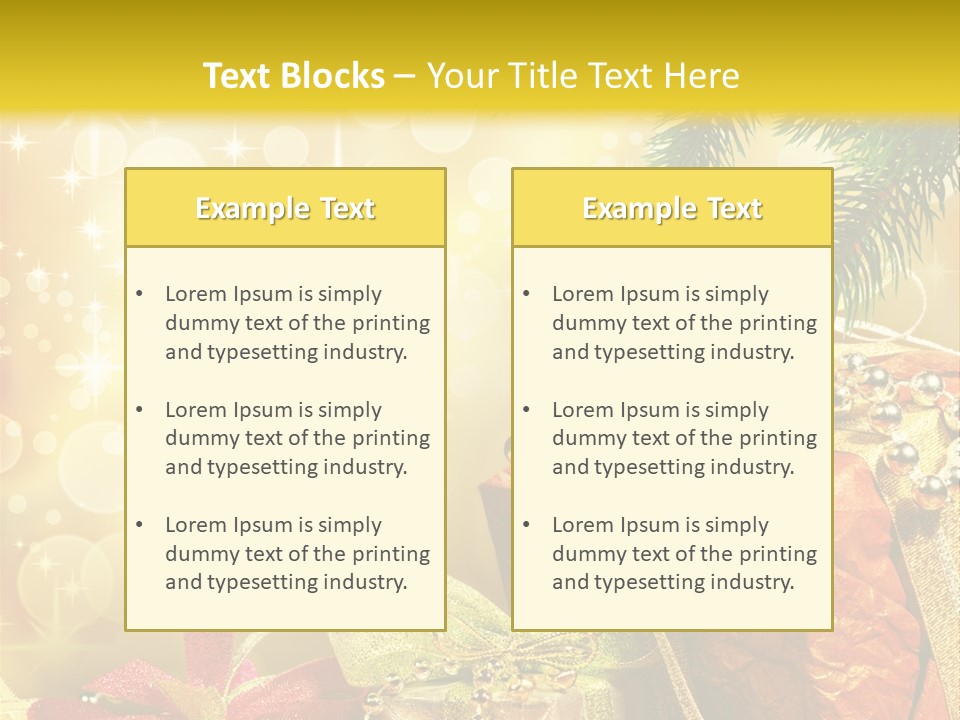 Christmas Presents Background PowerPoint Template