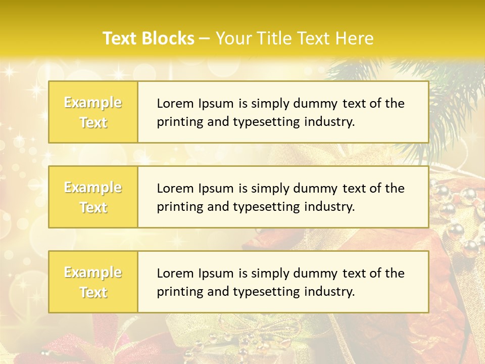Christmas Presents Background PowerPoint Template