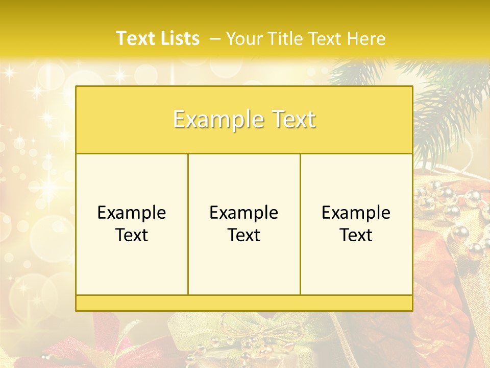 Christmas Presents Background PowerPoint Template