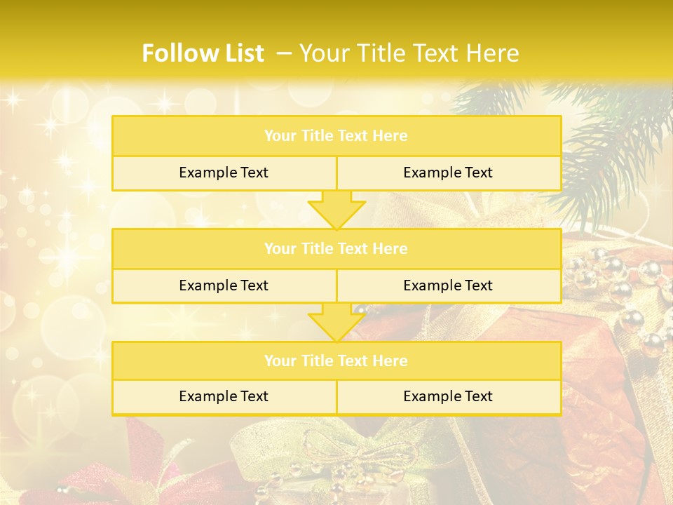 Christmas Presents Background PowerPoint Template