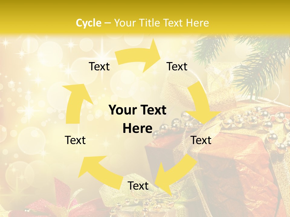 Christmas Presents Background PowerPoint Template