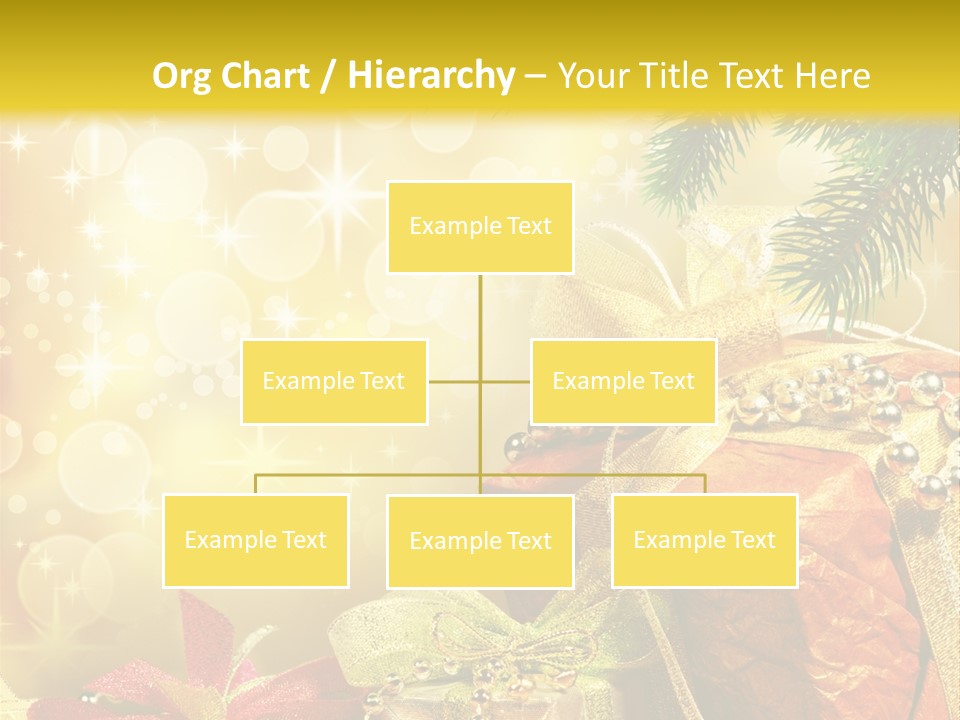 Christmas Presents Background PowerPoint Template