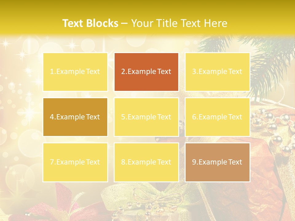 Christmas Presents Background PowerPoint Template