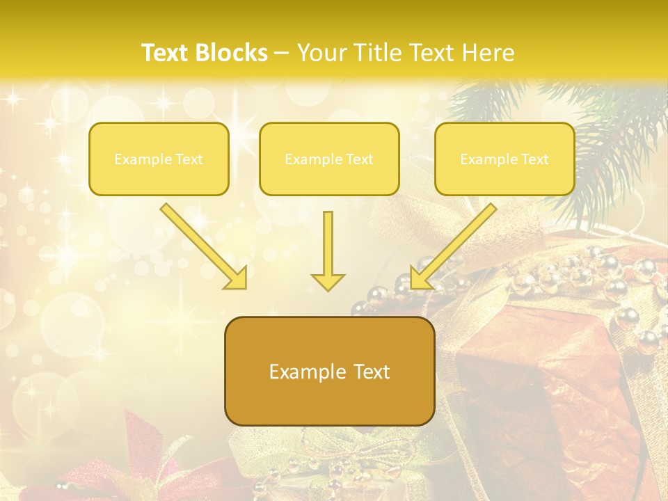 Christmas Presents Background PowerPoint Template