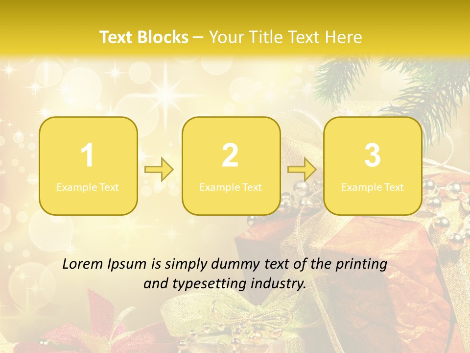 Christmas Presents Background PowerPoint Template