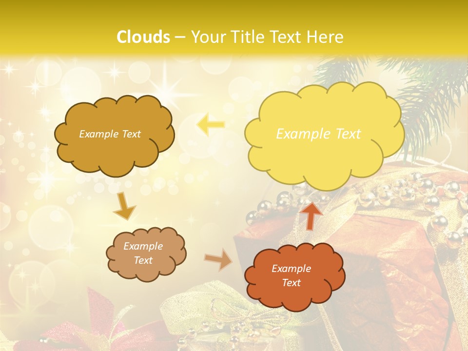 Christmas Presents Background PowerPoint Template