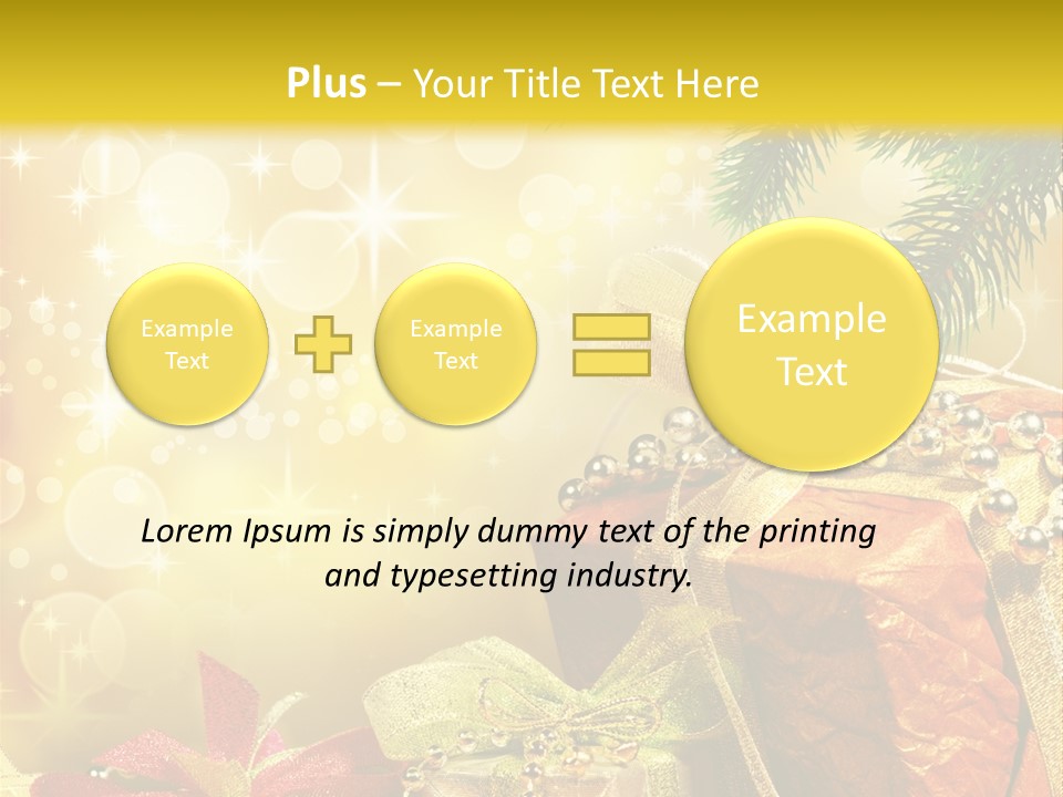 Christmas Presents Background PowerPoint Template