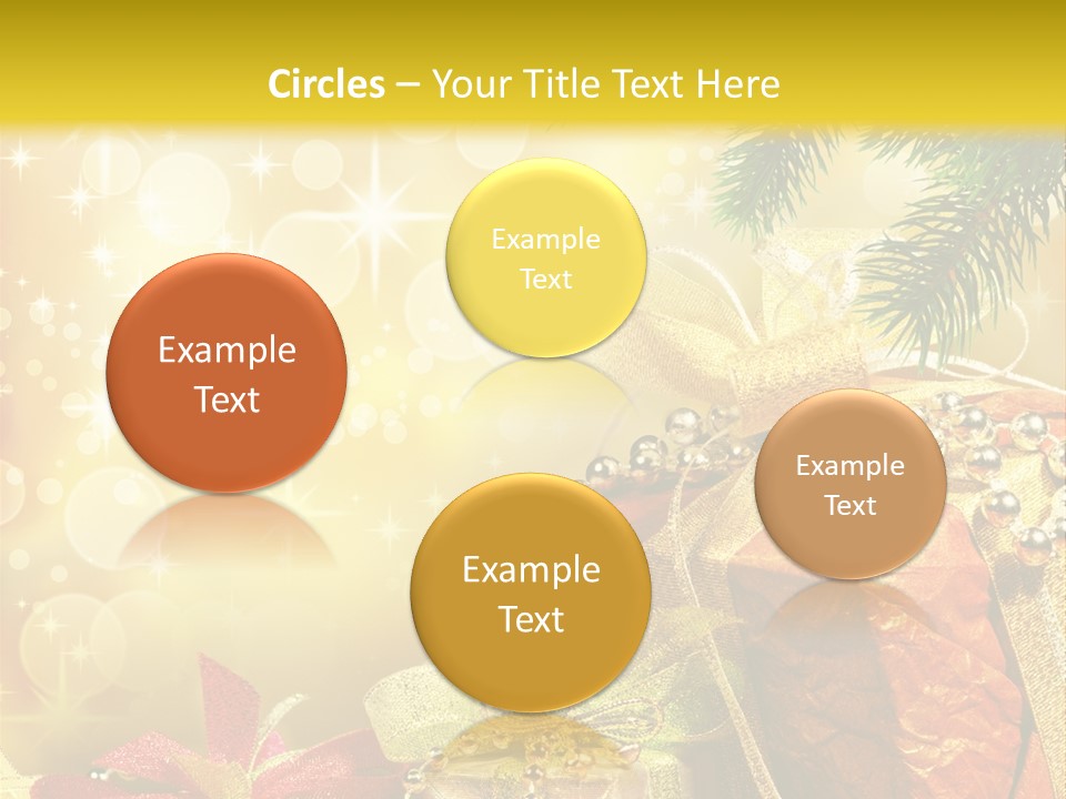 Christmas Presents Background PowerPoint Template