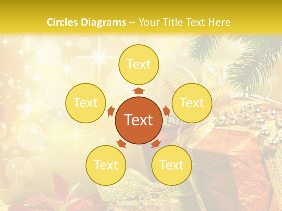 Christmas Presents Background PowerPoint Template