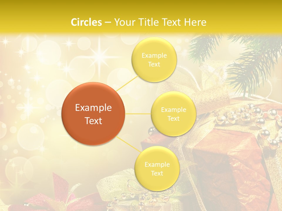 Christmas Presents Background PowerPoint Template