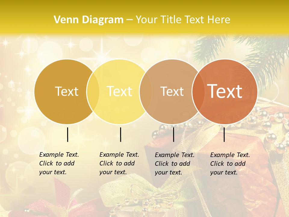 Christmas Presents Background PowerPoint Template