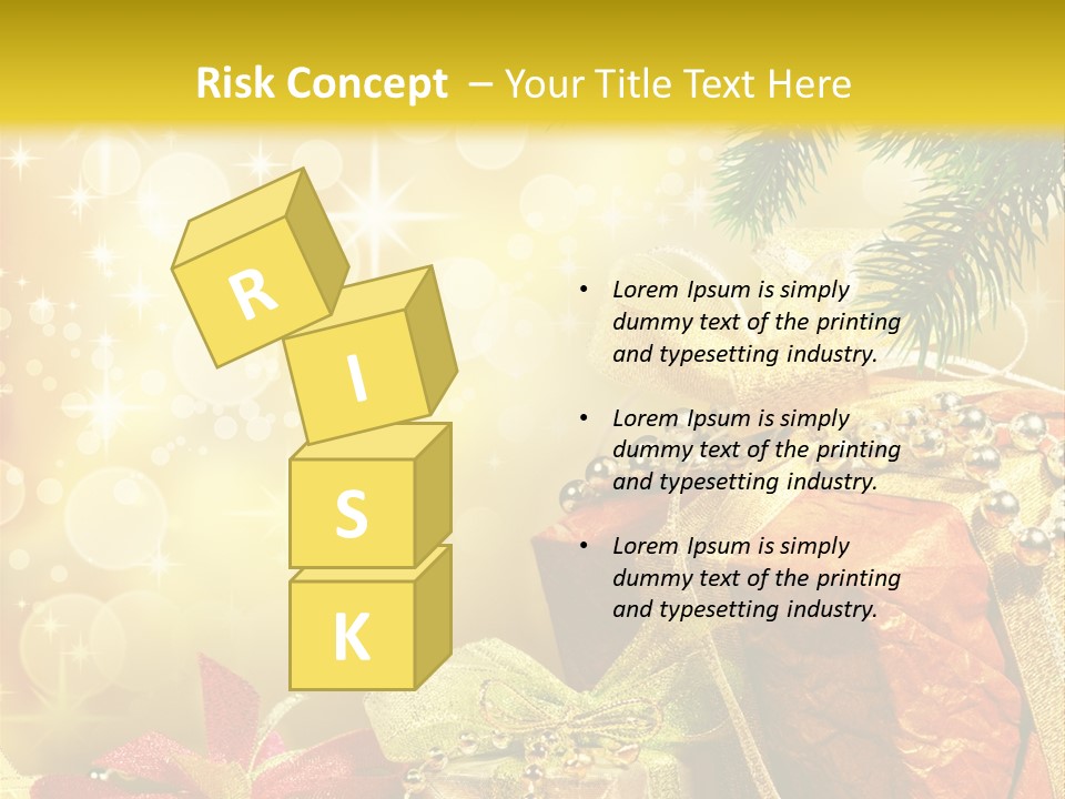 Christmas Presents Background PowerPoint Template