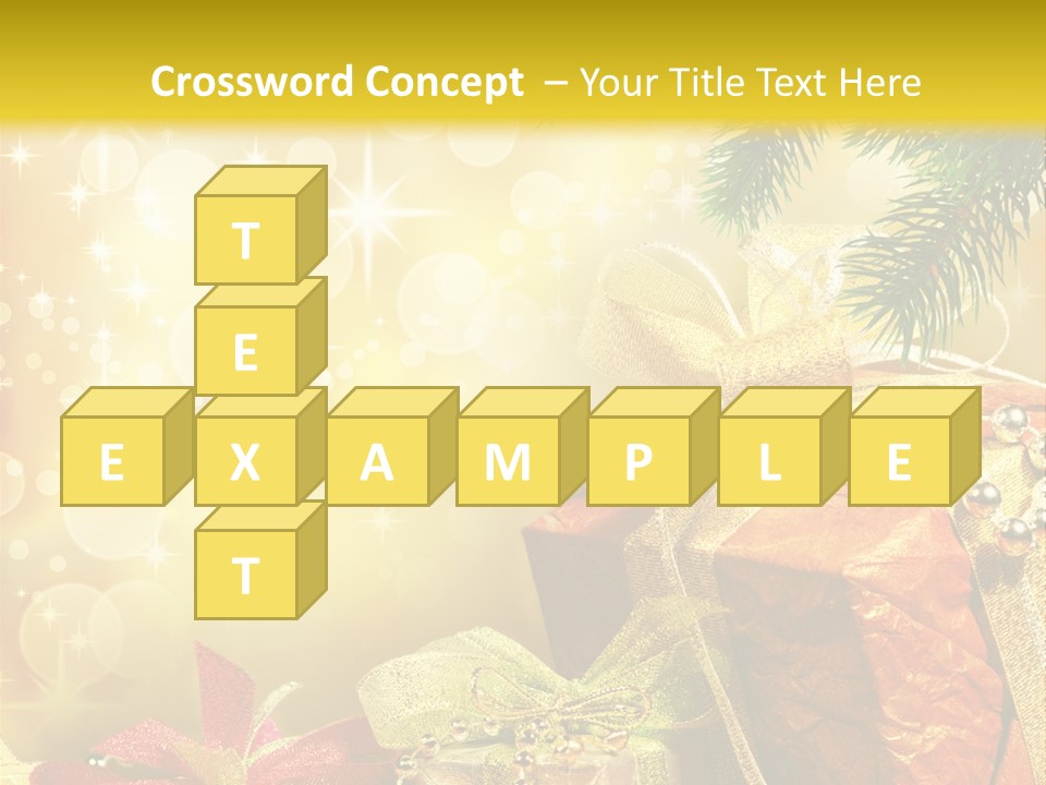 Christmas Presents Background PowerPoint Template