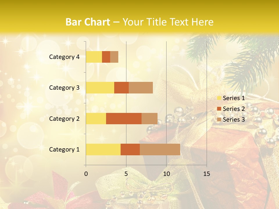 Christmas Presents Background PowerPoint Template