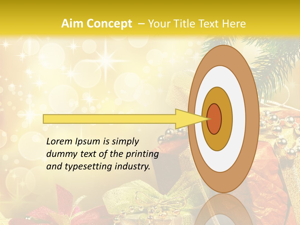 Christmas Presents Background PowerPoint Template