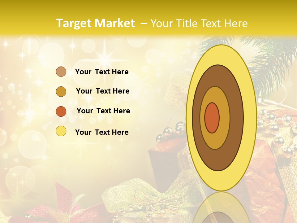 Christmas Presents Background PowerPoint Template