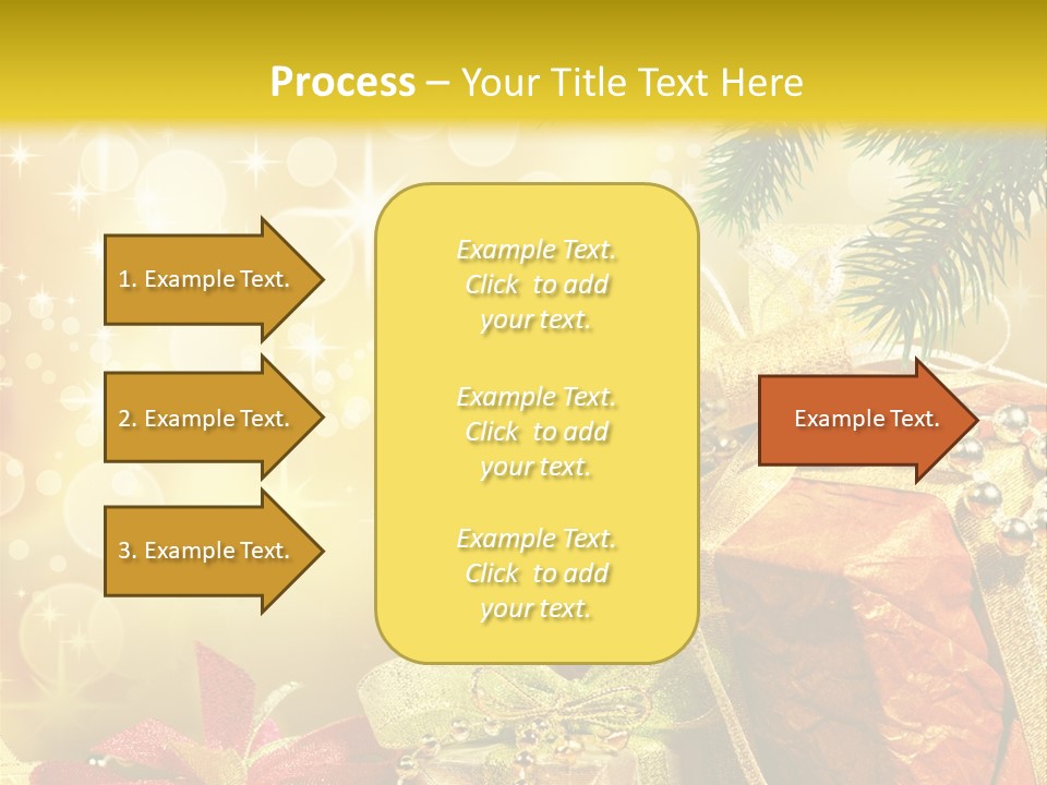 Christmas Presents Background PowerPoint Template