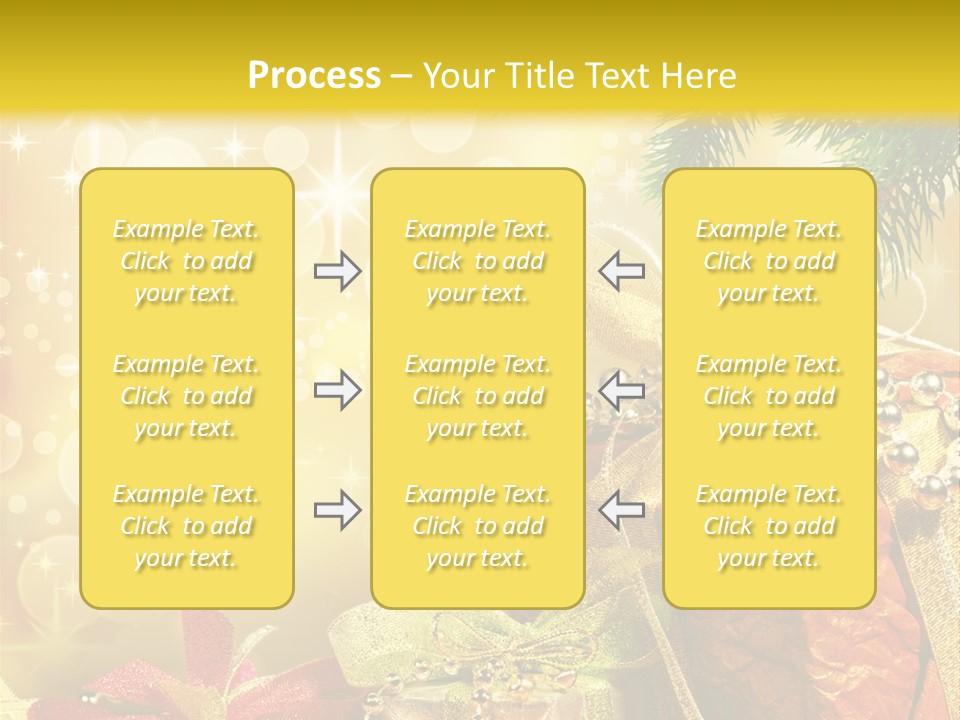 Christmas Presents Background PowerPoint Template