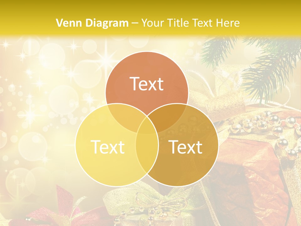 Christmas Presents Background PowerPoint Template