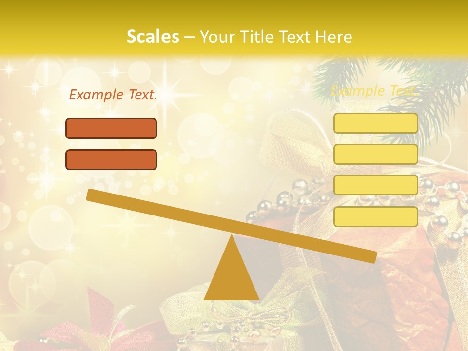 Christmas Presents Background PowerPoint Template