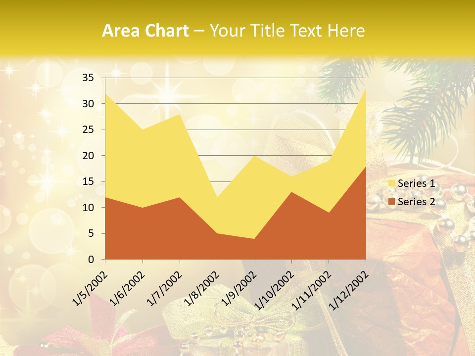 Christmas Presents Background PowerPoint Template