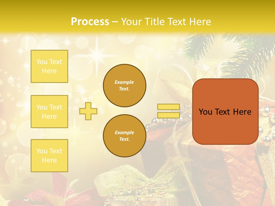 Christmas Presents Background PowerPoint Template