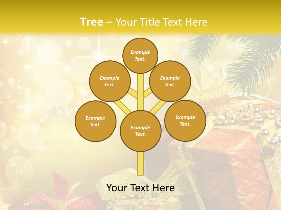 Christmas Presents Background PowerPoint Template