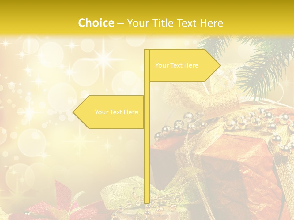 Christmas Presents Background PowerPoint Template