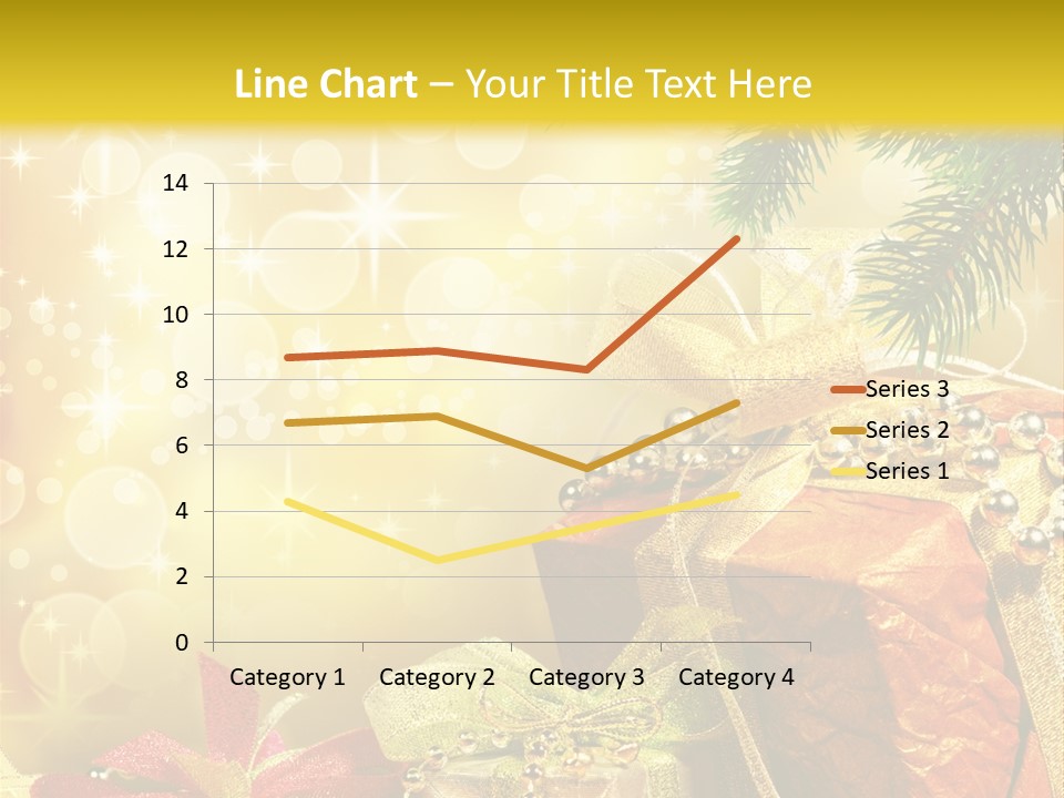Christmas Presents Background PowerPoint Template