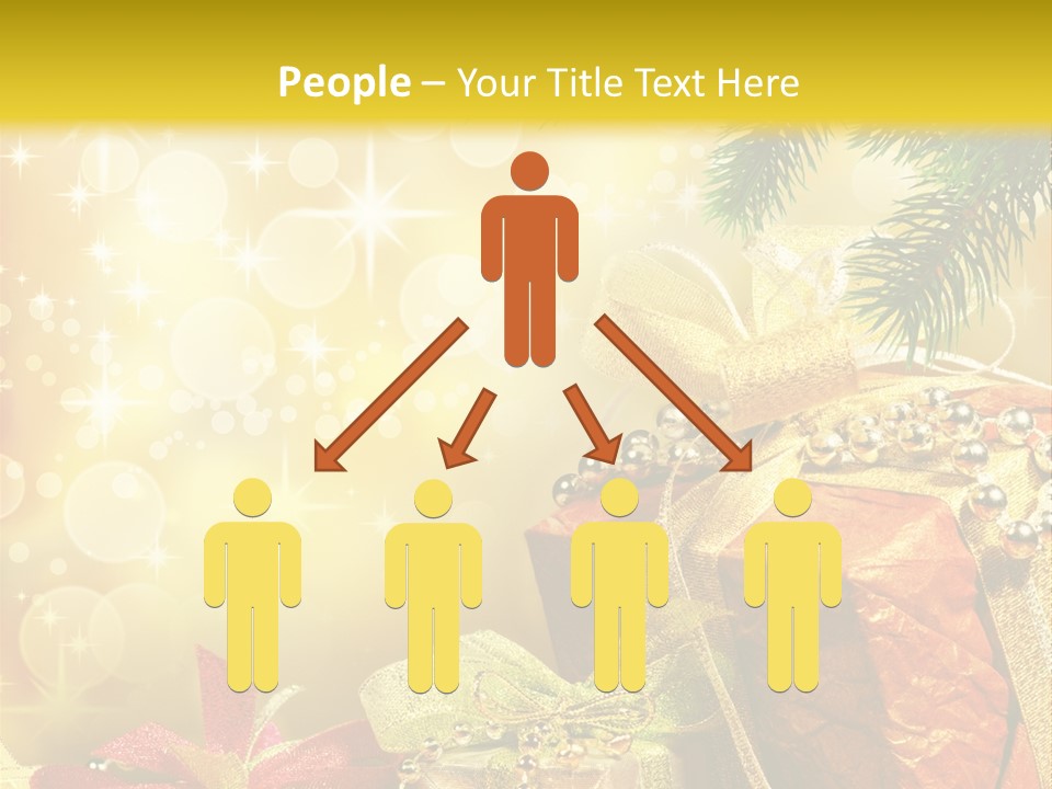 Christmas Presents Background PowerPoint Template