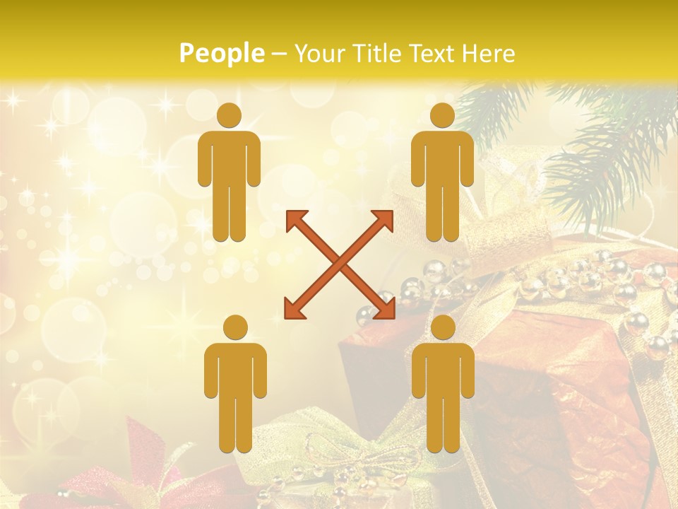 Christmas Presents Background PowerPoint Template