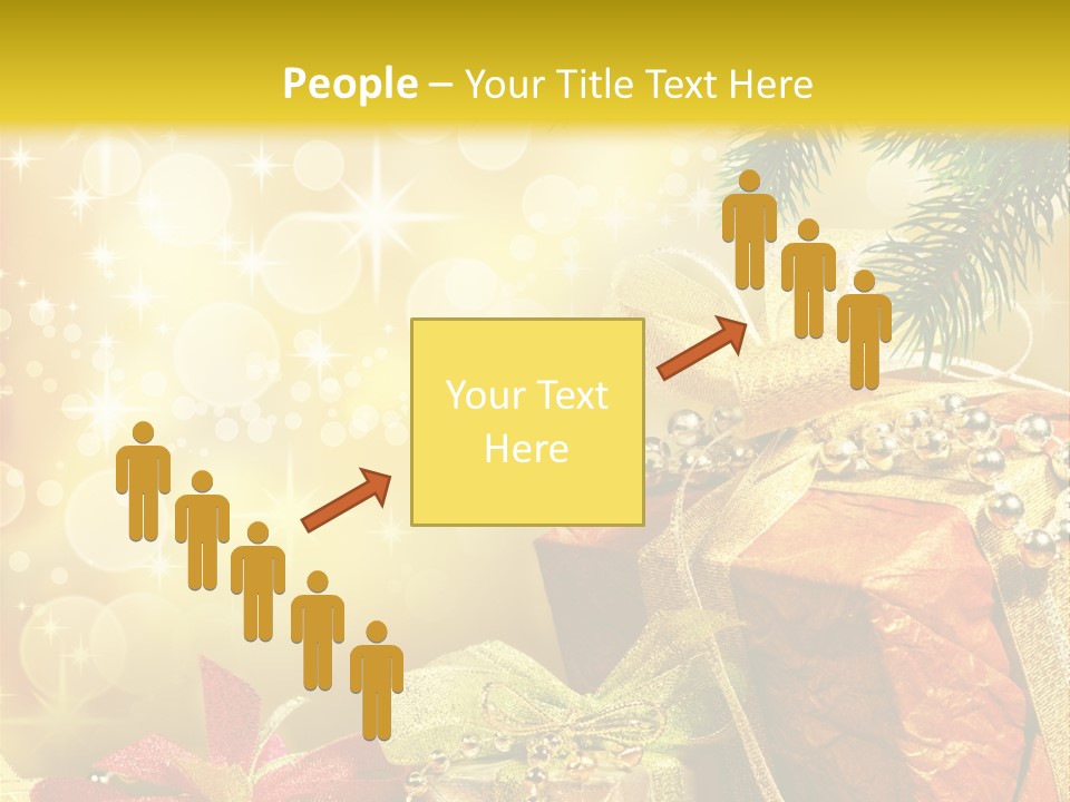 Christmas Presents Background PowerPoint Template