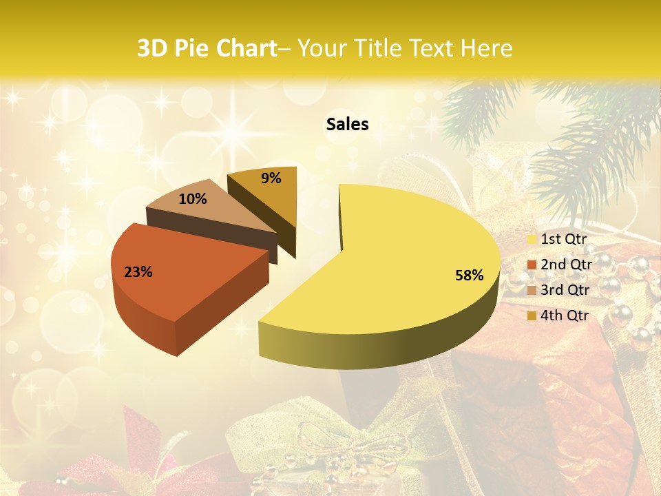 Christmas Presents Background PowerPoint Template