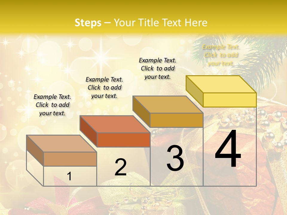 Christmas Presents Background PowerPoint Template